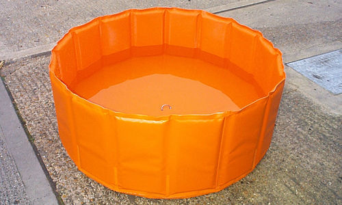 Réservoir à eau - Decontamination - Vikoma International - de stockage temporaire / avec cadre / portable