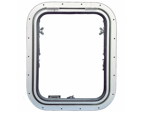 Fenêtre rectangulaire - MAN SHIP machinery & Hardware co. - pour bateau / à soufflet