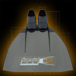 Monopalme pour l'apnée - HYBRID PRO  - Specialfins Ltd. - en carbone / en caoutchouc / chaussante