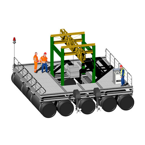 Barge de travail - PSB - Italia Marine - hors-bord