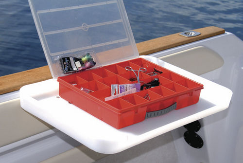 Table de cockpit fixe - BAIT TABLE & BAIT BOARD WHITE - Tallon Marine - en polyéthylène