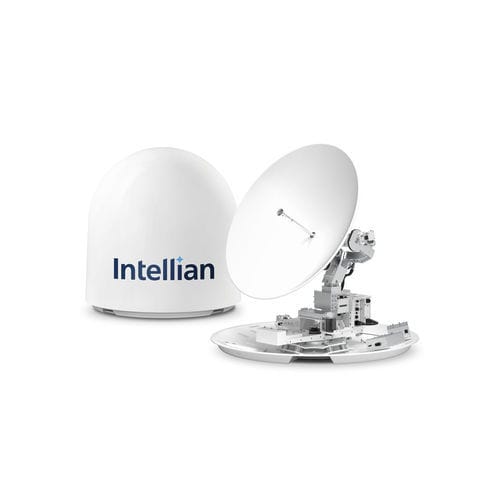 Antenne bande Ku - X150D - Intellian Technologies - dual band / bande Ka / pour bateau