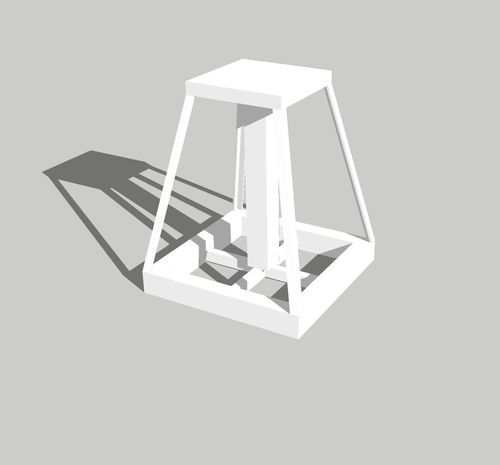 Pied de mise sur cale pour bateau à moteur - SCF-153 15T 0,6m - Yachtgarage - pour quille / fixe / en acier galvanisé