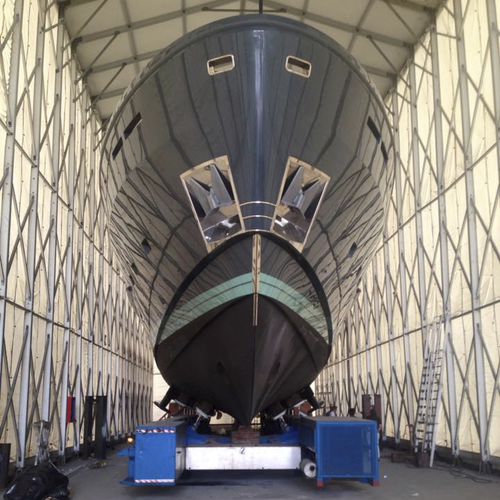 Abri temporaire pour réparation - ALU Series - Yachtgarage - de peinture