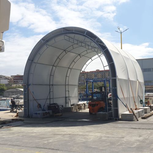 Hangar pour bateau - Sliding series - Yachtgarage - pour réparation