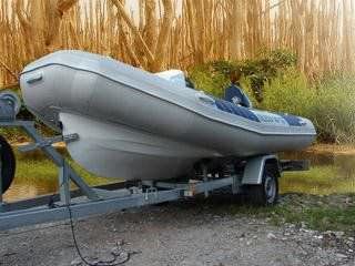 Bateau pneumatique hors-bord - Marlin - 480 - RIKU-Küffer - semi-rigide / à console jockey / pour la pêche