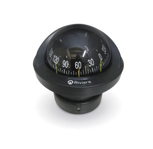 Compas de route pour bateau - BA1 SLIM - Riviera srl Genova - magnétique / horizontal / à encastrer