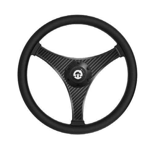 Volant habillage cuir pour bateau à moteur - VR04 - Riviera srl Genova - en carbone / course / trois branches