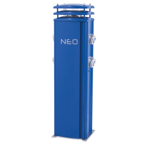 Borne d'éclairage - NEO  - Marina & Holiday Park Solutions Ltd - RMCS - de distribution électrique / pour ponton / d'acier inoxydable