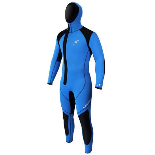 Combinaison en néoprène pour sports nautiques - SAN-PTOP1132F-BLUE - Sandiline - à cagoule / intégrale / à manches longues