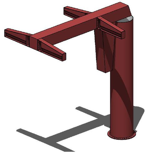 Grue pour marina - SCHILSTRA BOATLIFT SYSTEMS - potence pivotante