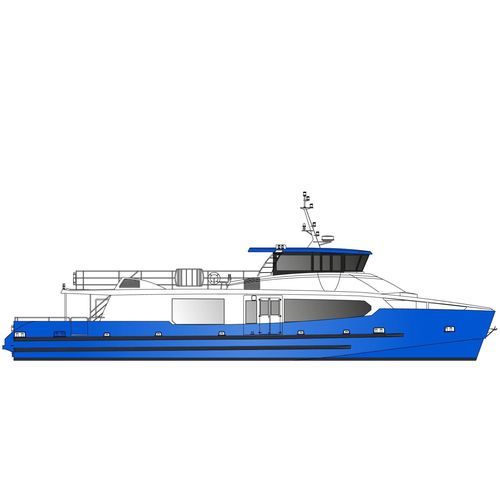 Ferry à passagers Bureau Veritas - 27m - 295 pax - ODC MARINE - en aluminium / pour la navigation intérieure