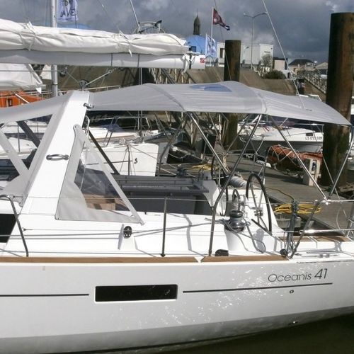 Bimini top pour voilier - Oceanis 41 - TTOP Nautic - pour cockpit / structure en acier inoxydable / PVC
