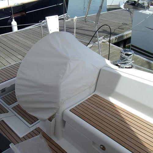 Housse de protection pour voilier - Oceanis 41 - TTOP Nautic - de barre à roue / en PVC / grise