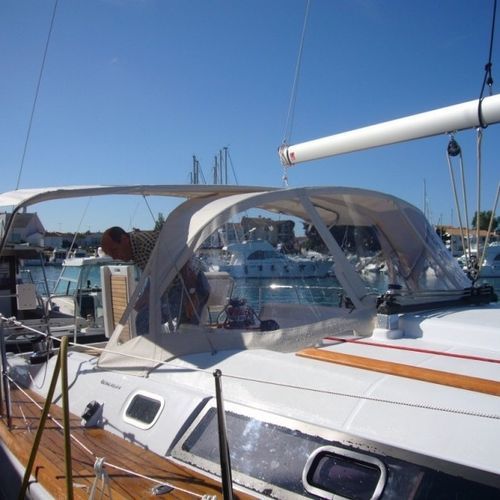 Capote de roof pour voilier - Oceanis 37 - TTOP Nautic - pour cockpit / structure en aluminium / structure en acier inoxydable