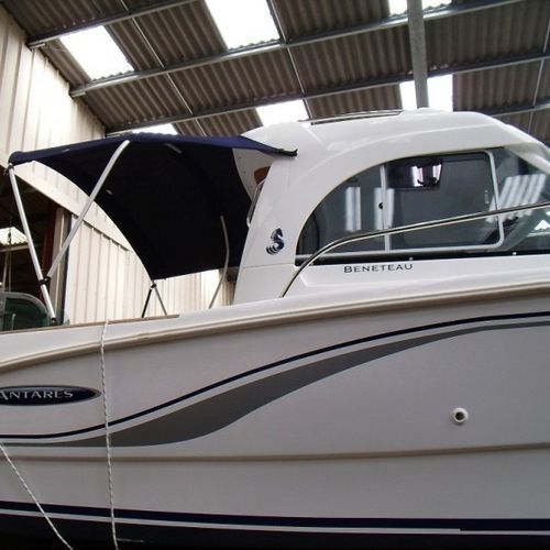 Taud de soleil pour bateau - Antares 6.50 - TTOP Nautic - pour cockpit / structure en aluminium / en acrylique