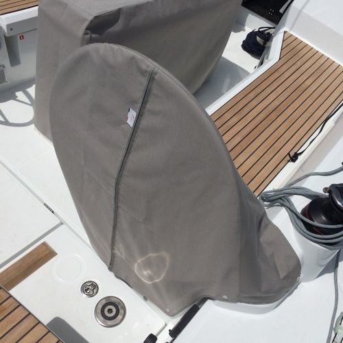 Housse de protection de barre à roue - Oceanis 34.1 - TTOP Nautic - pour voilier / en PVC / grise