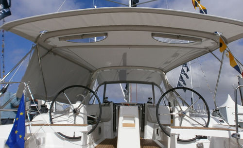 Bimini top pour voilier - Oceanis 38.1 - TTOP Nautic - pour cockpit / pour poste de barre / structure en acier inoxydable