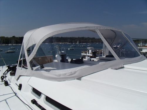 Capote de roof pour voilier - First 45 - TTOP Nautic - pour cockpit / structure en acier inoxydable / bleue
