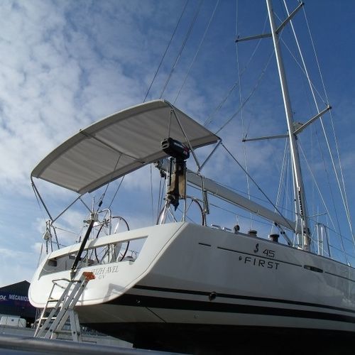 Bimini top pour voilier - First 45 - TTOP Nautic - pour cockpit / pour poste de barre / structure en acier inoxydable