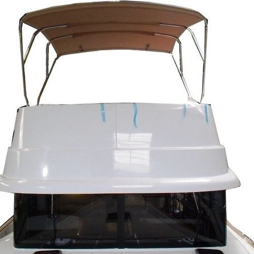 Bimini top pour bateau - Swift Trawler 44 - TTOP Nautic - pour flybridge / structure en acier inoxydable / PVC