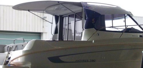 Capote de roof pour bateau - Antares 7.80 - TTOP Nautic - pour cockpit / structure en aluminium / PVC