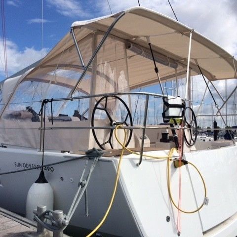 Fermeture de cockpit pour voilier - Sun Odyssey 490 - TTOP Nautic - pour Jeanneau