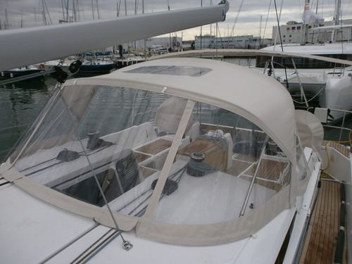 Capote de roof pour voilier - Sun Odyssey 490 - TTOP Nautic - pour cockpit / structure en aluminium / structure en acier inoxydable