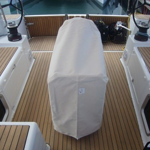 Housse de protection pour voilier - Sun Odyssey 410 - TTOP Nautic - de table de cockpit / en PVC / grise