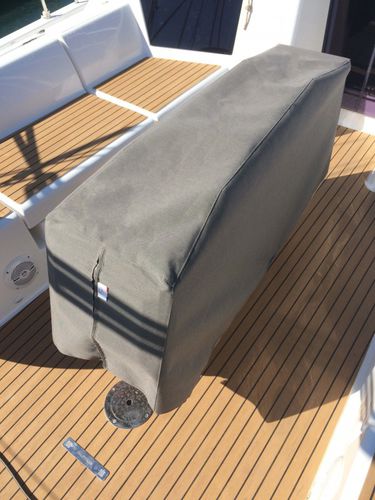 Housse de protection pour voilier - Dufour 390-430 - TTOP Nautic - en PVC / grise / noire