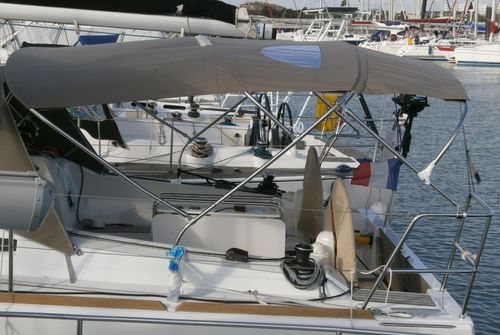 Bimini top pour voilier - Sun Odyssey 349 - TTOP Nautic - pour cockpit / structure en acier inoxydable / PVC