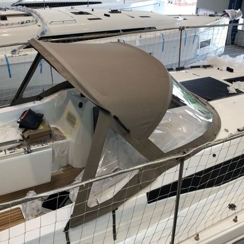 Capote de roof pour voilier - Sun Odyssey 380 - Distribution Version - TTOP Nautic - pour cockpit / structure en aluminium / structure en acier inoxydable