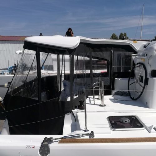 Fermeture de cockpit pour bateau à moteur - Lagoon 40 - TTOP Nautic - pour catamarans / pour Lagoon