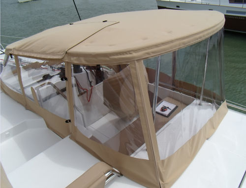 Fermeture de cockpit pour voilier - hel-44-fer-t-fix-bar - TTOP Nautic - pour catamarans / pour Fountaine Pajot