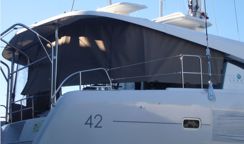 Fermeture de cockpit pour bateau à moteur - lag-42-ri-int-f-a - TTOP Nautic - pour voilier / pour catamarans / pour Lagoon