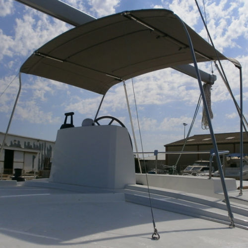 Bimini top pour bateau - bal-4-5-fl-bi-fi - TTOP Nautic - pour catamaran / pour cockpit / structure en acier inoxydable