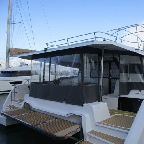Fermeture de cockpit pour bateau à moteur - Elba 45 - TTOP Nautic - pour voilier / pour catamarans / pour Fountaine Pajot