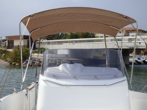 Bimini top pour bateau - bi-st-in-n-5-s-a - TTOP Nautic - pour cockpit / structure en acier inoxydable / gris