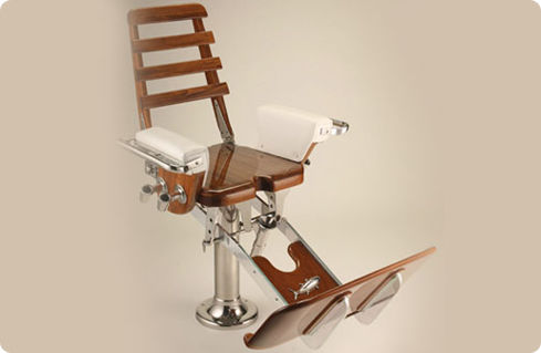 Chaise de combat pour bateau - 80lb. - Murray Products - avec accoudoirs / en teck