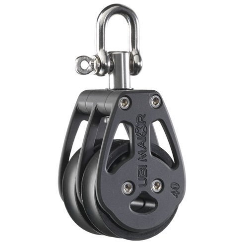 Poulie double - YC40D - UBI MAIOR ITALIA - pivotante / à manille / à roulements
