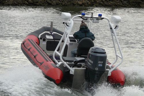 Bateau pneumatique hors-bord - SPIRIT 14'6" - Polaris boat - semi-rigide / open / à console centrale