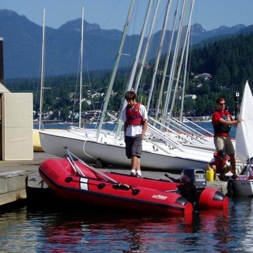 Bateau pneumatique hors-bord - 12'6 - Polaris boat - semi-rigide / open / en aluminium