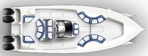 Coque open catamaran - Wavepiercer - LOMOcean Design - hors-bord / de pêche sportive
