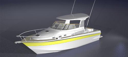 Cabin-cruiser in-bord - Tournament 9 - LOMOcean Design - hard-top / de pêche sportive