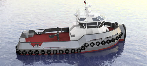 Bateau professionnel remorqueur - Micro Mega - LOMOcean Design
