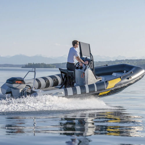 Bateau pneumatique hors-bord - ZenPro 580 - NAVIWATT - électrique / RIB / à console centrale
