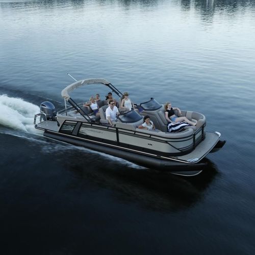 Bateau ponton hors-bord - MX series - Stardeck by starcraft - open / à console latérale / max. 13 personnes