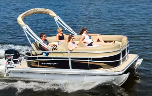 Bateau ponton hors-bord - 16 R - Stardeck by starcraft - open / à console latérale / de ski nautique
