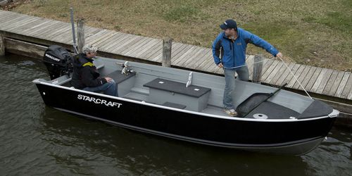 Bateau utilitaire - 16 SF DLX - Stardeck by starcraft - hors-bord / en aluminium