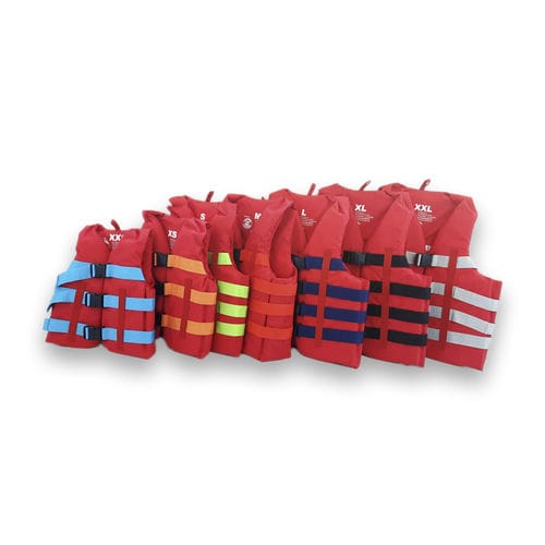 Gilet d'aide à la flottabilité pour sports nautiques - Watersports Jackets Red-Yellow - Commercial Towables - pour homme / mousse